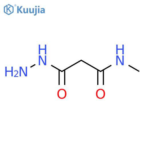 3-hydrazino-N-methyl-3-oxopropanamide structure