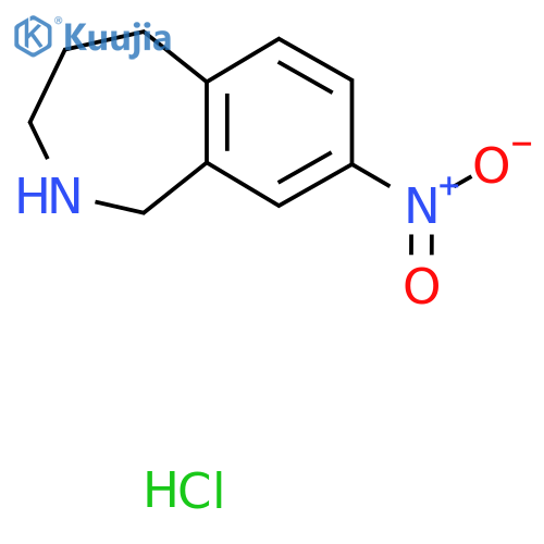 8-Nitro-2,3,4,5-tetrahydro-1h-benzoCazepine Hydrochloride structure