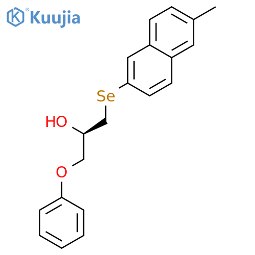 2-Propanol, 1-[(6-methyl-2-naphthalenyl)seleno]-3-phenoxy-, (2R)- structure