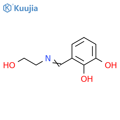 1,2-Benzenediol, 3-[[(2-hydroxyethyl)imino]methyl]- structure