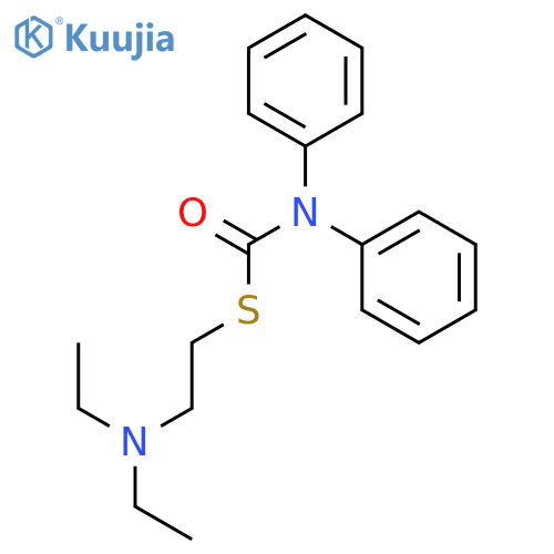 Carbamothioic acid,N,N-diphenyl-, S-[2-(diethylamino)ethyl] ester structure
