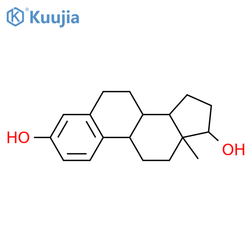 Estra-1,3,5(10)-triene-3,17-diol,(8a,9b,13a,14b,17a)- structure
