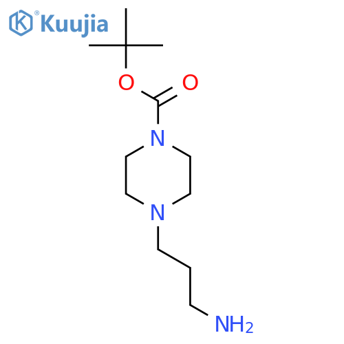 tert-Butyl 4-(3-aminopropyl)piperazine-1-carboxylate structure