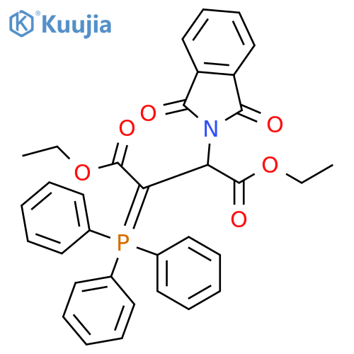 Butanedioic acid,(1,3-dihydro-1,3-dioxo-2H-isoindol-2-yl)(triphenylphosphoranylidene)-,diethyl ester structure