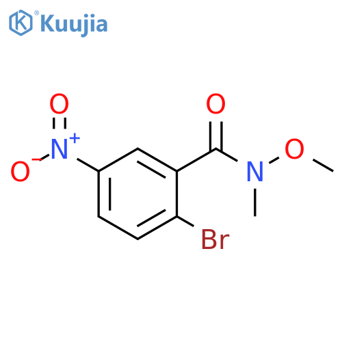 2-Bromo-N-methoxy-N-methyl-5-nitrobenzamide structure