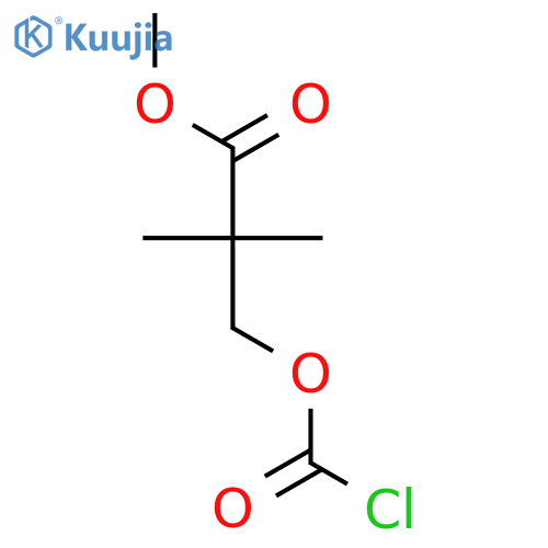 Propanoic acid, 3-[(chlorocarbonyl)oxy]-2,2-dimethyl-, methyl ester structure