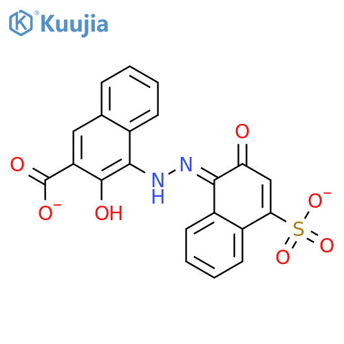 2-Hydroxy-1-(2-hydroxy-4-sulfo-1-naphthylazo)-3-naphthoic Acid structure