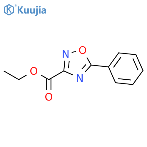 ethyl 5-phenyl-1,2,4-oxadiazole-3-carboxylate structure