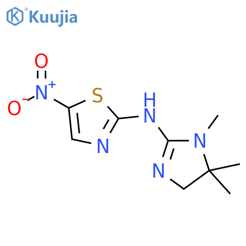 N-nitro-N-(1,5,5-trimethyl-4,5-dihydro-1H-imidazol-2-yl)-1,3-thiazol-2-amine structure