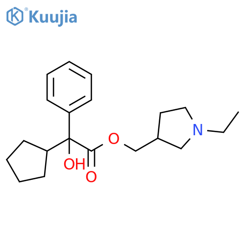 2-cyclopentyl-3-(1-ethylpyrrolidin-2-yl)-2-phenoxy-propanoate structure