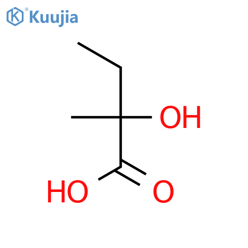 2-Hydroxy-2-methylbutyric acid structure