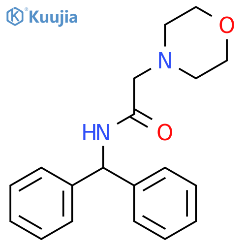 N-(diphenylmethyl)-2-(morpholin-4-yl)acetamide structure
