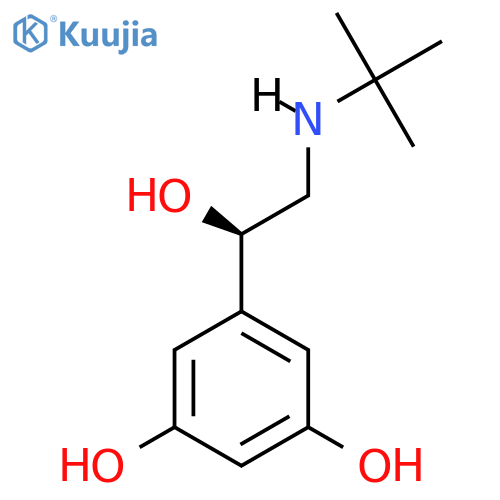 5-(1R)-2-(tert-butylamino)-1-hydroxyethylbenzene-1,3-diol structure