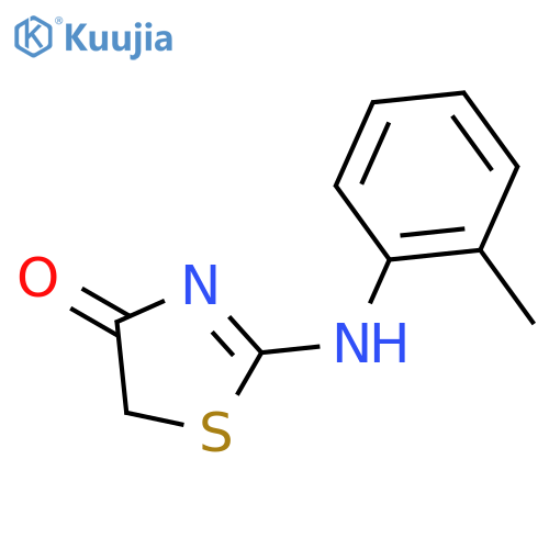 2-(2-methylphenyl)amino-4,5-dihydro-1,3-thiazol-4-one structure