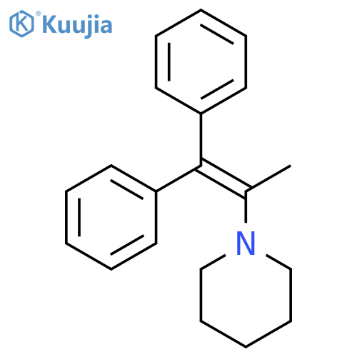 Piperidine, 1-(1-methyl-2,2-diphenylethenyl)- structure
