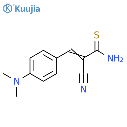 2-Propenethioamide, 2-cyano-3-[4-(dimethylamino)phenyl]- structure