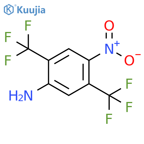 Benzenamine, 4-nitro-2,5-bis(trifluoromethyl)- structure