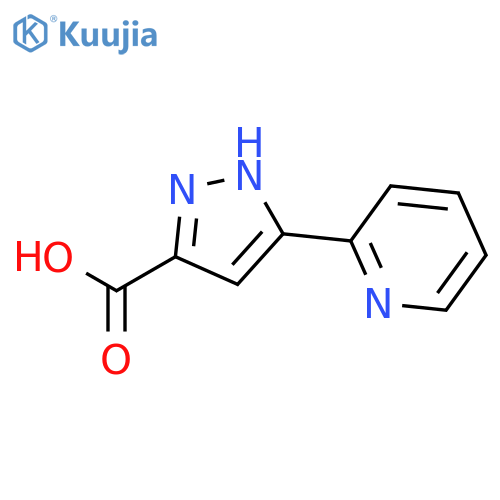 5-Pyridin-2-yl-1H-pyrazole-3-carboxylic acid structure