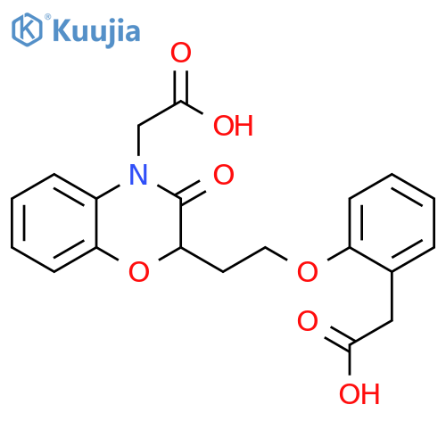 4H-1,4-Benzoxazine-4-acetic acid,2-[2-[2-(carboxymethyl)phenoxy]ethyl]-2,3-dihydro-3-oxo- structure