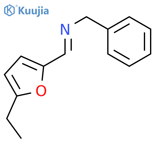 Benzenemethanamine,N-[(5-ethyl-2-furanyl)methylene]- structure