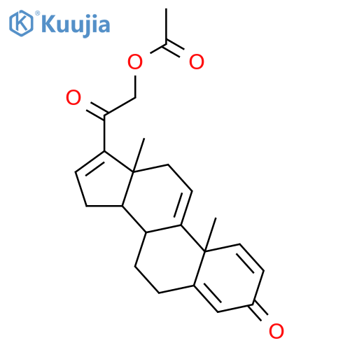 21-Acetoxypregna-1,4,9(11),16-tetraene-3,20-dione structure