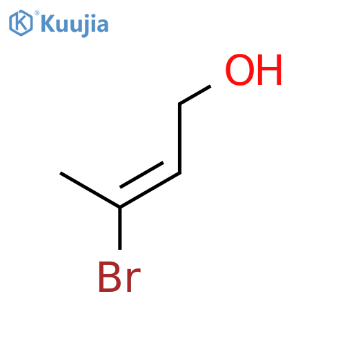 (E)-3-bromobut-2-en-1-ol structure