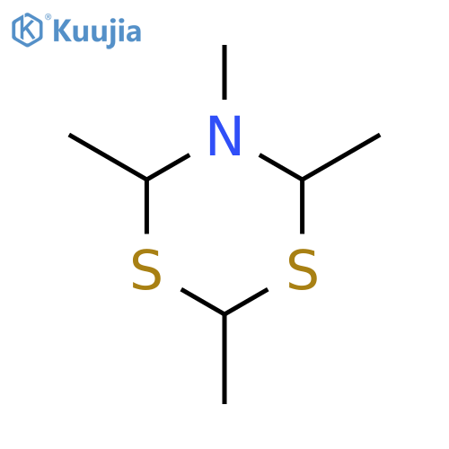 (4S,6S)-2,4,5,6-tetramethyl-1,3,5-dithiazinane structure
