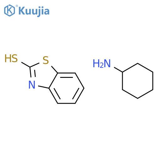2-mercaptobenzothiazole cyclohexylamine salt structure