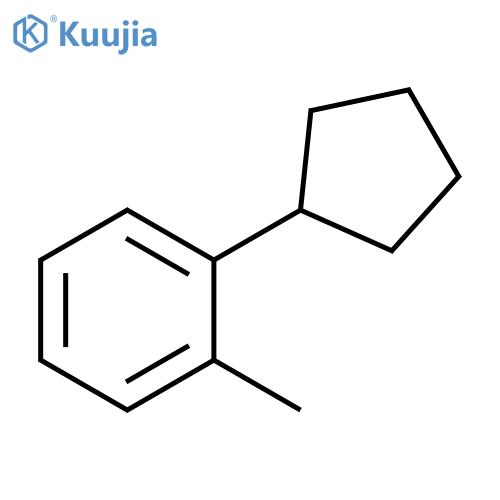 Benzene, 1-cyclopentyl-2-methyl- structure