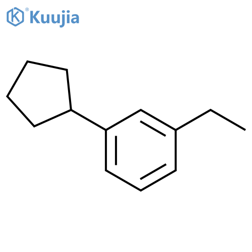Benzene, 1-cyclopentyl-3-ethyl- structure