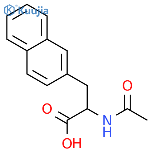(2R)-2-acetamido-3-(naphthalen-2-yl)propanoic acid structure