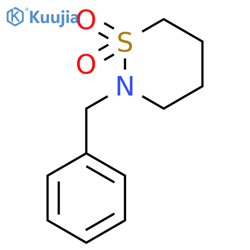 2H-1,2-Thiazine, tetrahydro-2-(phenylmethyl)-, 1,1-dioxide structure