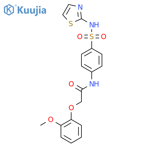 Acetamide,2-(2-methoxyphenoxy)-N-[4-[(2-thiazolylamino)sulfonyl]phenyl]- structure