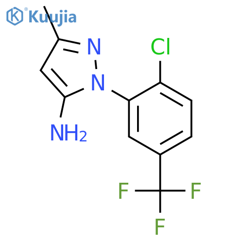 2-(2-Chloro-5-trifluoromethyl-phenyl)-5-methyl-2H-pyrazol-3-ylamine structure