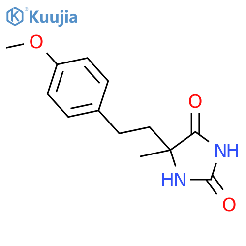 5-2-(4-Methoxyphenyl)ethyl-5-methylimidazolidine-2,4-dione structure