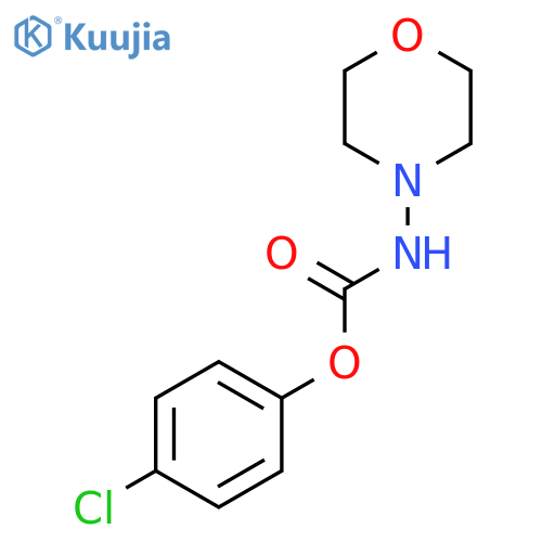 Carbamic acid, 4-morpholinyl-, 4-chlorophenyl ester structure
