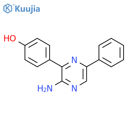 Phenol, 4-(3-amino-6-phenylpyrazinyl)- structure