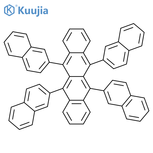 Naphthacene, 5,6,11,12-tetra-2-naphthalenyl- structure