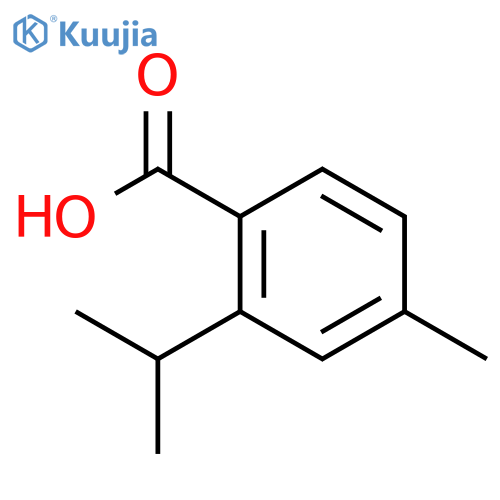 4-methyl-2-(propan-2-yl)benzoic acid structure