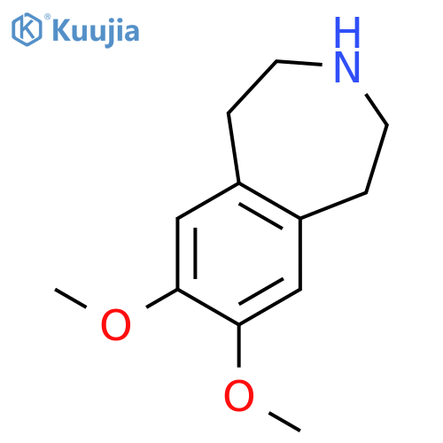 7,8-dimethoxy-2,3,4,5-tetrahydro-1h-3-benzazepine structure