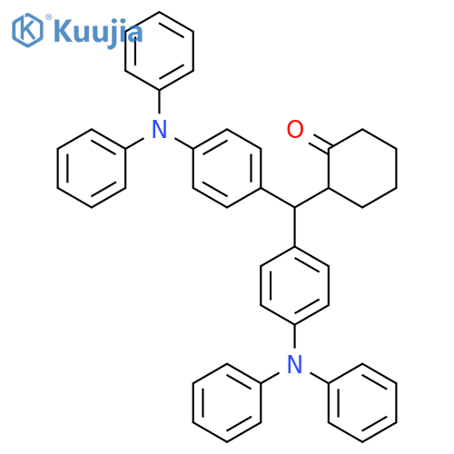 Cyclohexanone, 2-[bis[4-(diphenylamino)phenyl]methyl]- structure