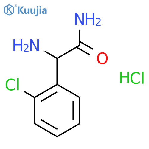 (R)-2-amino-2-(2-chlorophenyl)acetamide hydrochloride structure