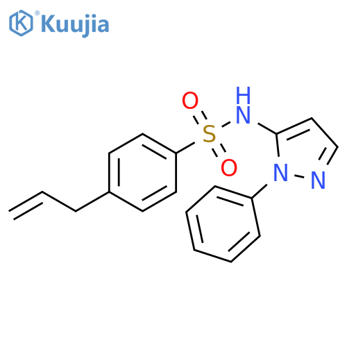 Benzenesulfonamide, N-(1-phenyl-1H-pyrazol-5-yl)-4-(2-propenyl)- structure