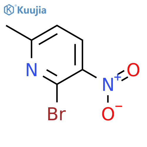 2-Bromo-6-methyl-3-nitropyridine structure