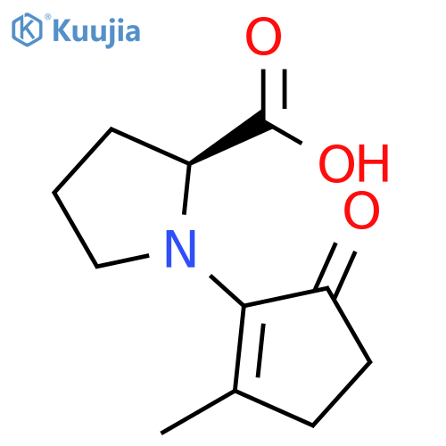 L-Proline, 1-(2-methyl-5-oxo-1-cyclopenten-1-yl)- structure