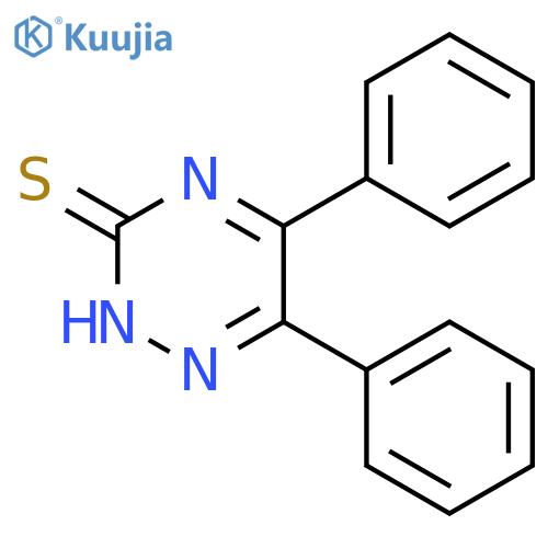 Diphenyl-1,2,4-triazine-3-thiol structure