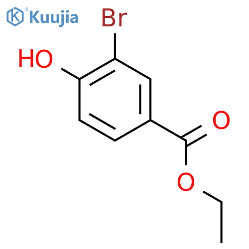 Ethyl 3-bromo-4-hydroxybenzoate structure