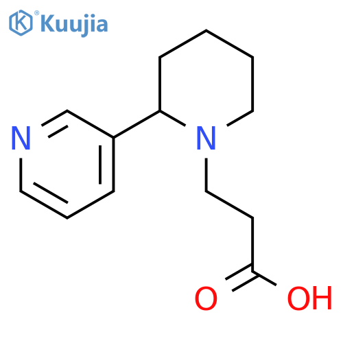 3-(2-(Pyridin-3-yl)piperidin-1-yl)propanoic acid structure