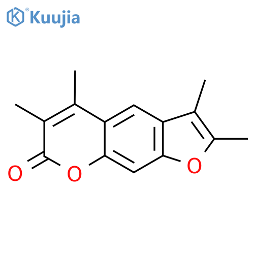 2,3,5,6-Tetramethyl-7H-furo[3,2-g]chromen-7-one structure