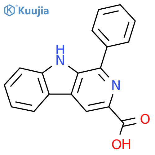 1-phenyl-9H-pyrido[3,4-b]indole-3-carboxylic acid structure